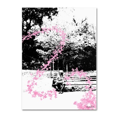 Trademark Fine Art Miguel Paredes 'Pink Butterflies' Canvas Art, 24x32 MP0028-C2432GG